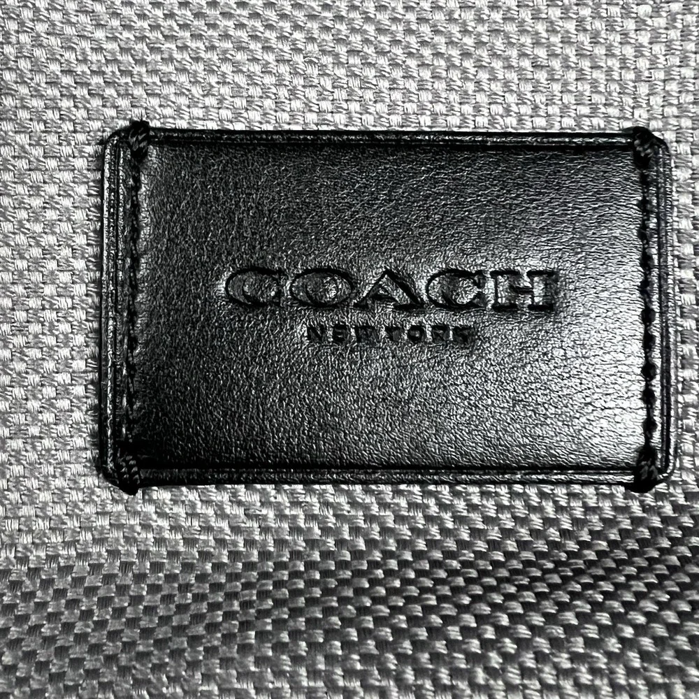 Coach F37609 Crossbody‎ Nylon Black Leather Mens Travel Work Bag